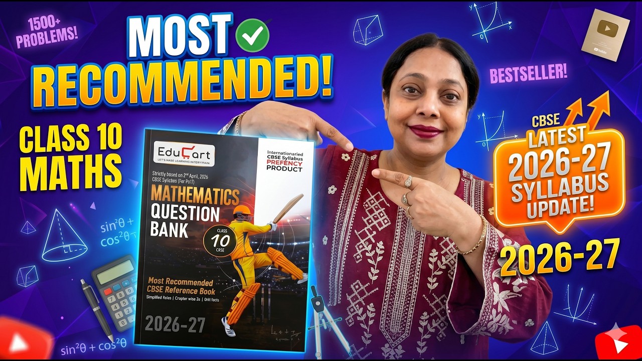 𝗛𝗢𝗡𝗘𝗦𝗧 𝗥𝗘𝗩𝗜𝗘𝗪 of Educart Maths Question Bank for Class 10. Best Sample Paper Class 10 CBSE Boards