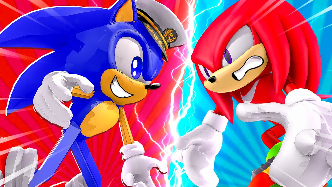 SONIC and KNUCKLES FIGHT in ROBLOX