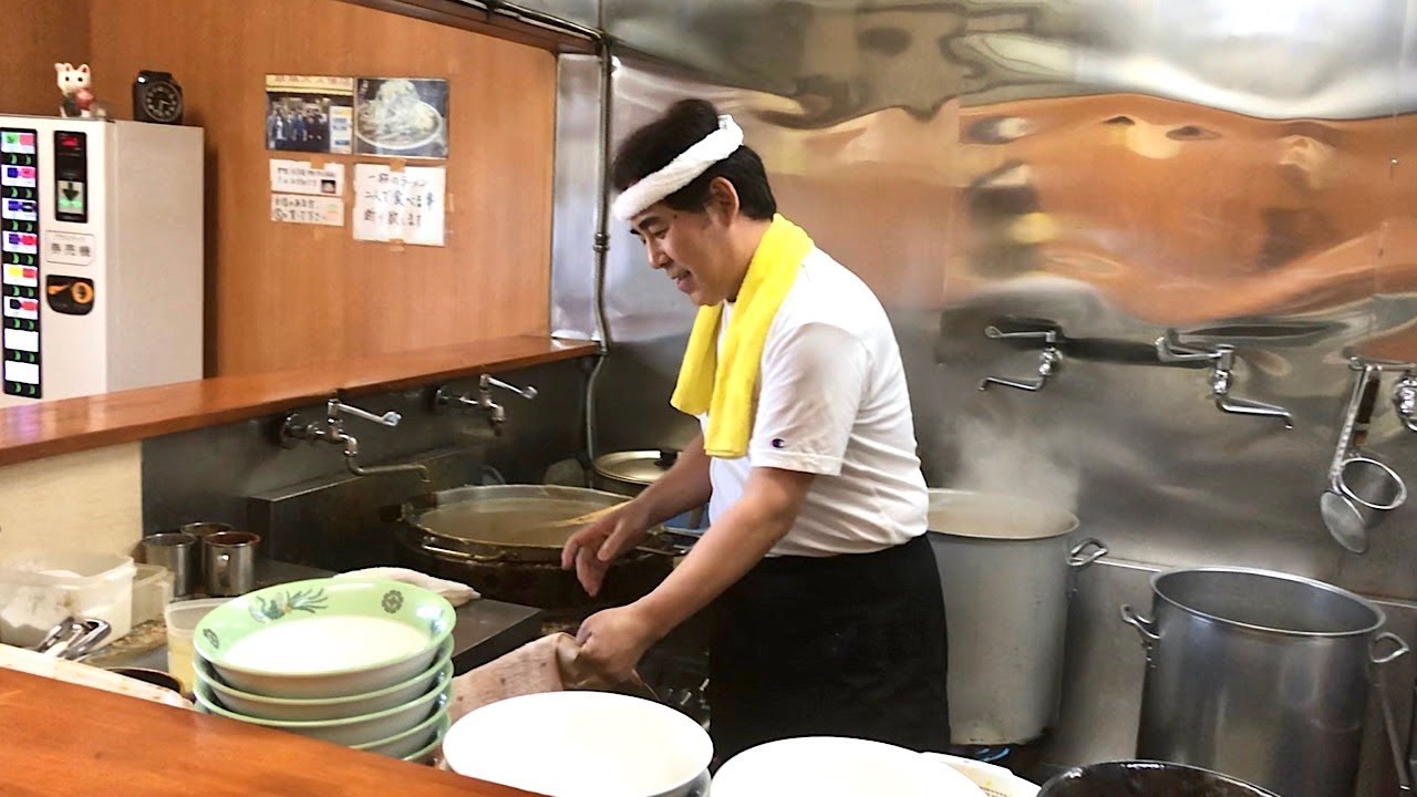 神回【ラーメン二郎の貴重映像】京成大久保店 ramen