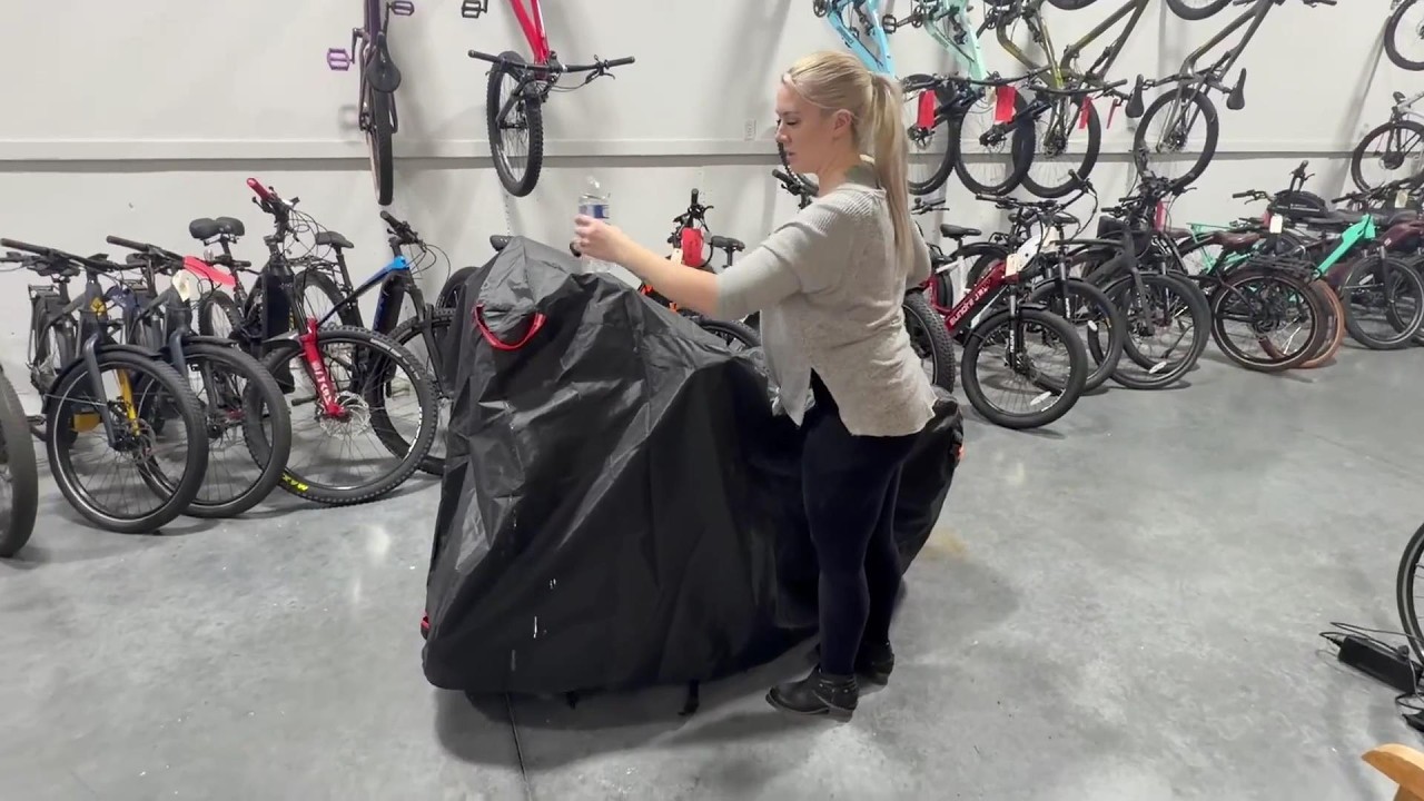 Bst Jyob Bike Cover with Side Zipper - 500D Heavy Duty Waterproof Bicycle Cover for Outdoor Storage