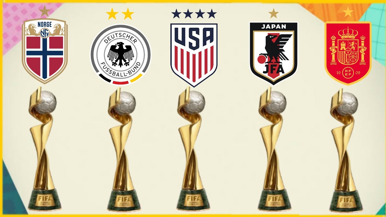 TODAS AS CAMPEÃS DA COPA DO MUNDO FEMININA 1991 - 2023 [Atualizado]
