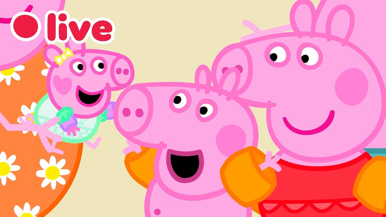 🔴 Peppa Wutz LIVE! BABY EVIE Episoden 🍼 Die Besten Momente von Evie 🥹 Cartoons für Kinder