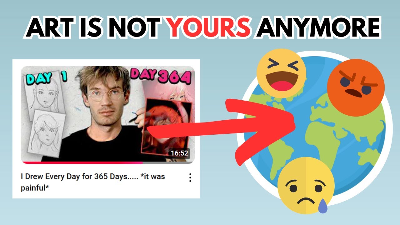 Pewdiepie's Art Journey Exposed The Issues That Artist's Face Online.