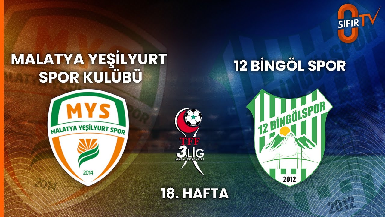 MALATYA YEŞİLYURT SPOR KULÜBÜ - 12 BİNGÖL SPOR
