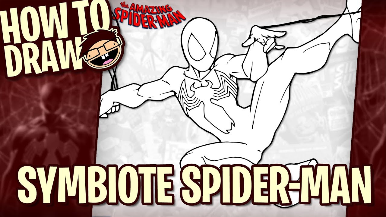 How to Draw BLACK SUIT / SYMBIOTE SPIDER-MAN (Comic Version) | Narrated Easy Step-by-Step Tutorial
