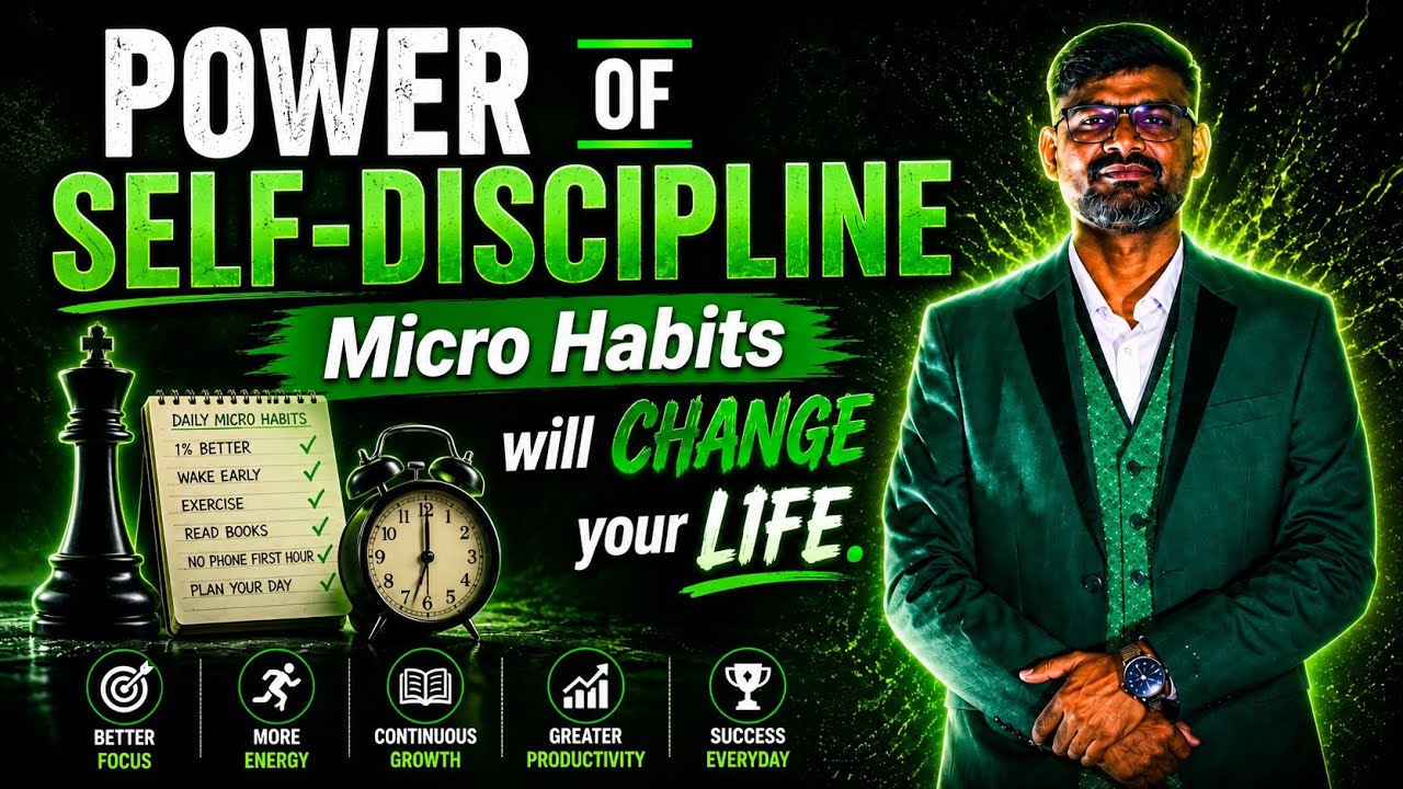 Build Self Discipline with Micro Habits | Odia Motivation by IITian Mentor |Power of Self-Discipline