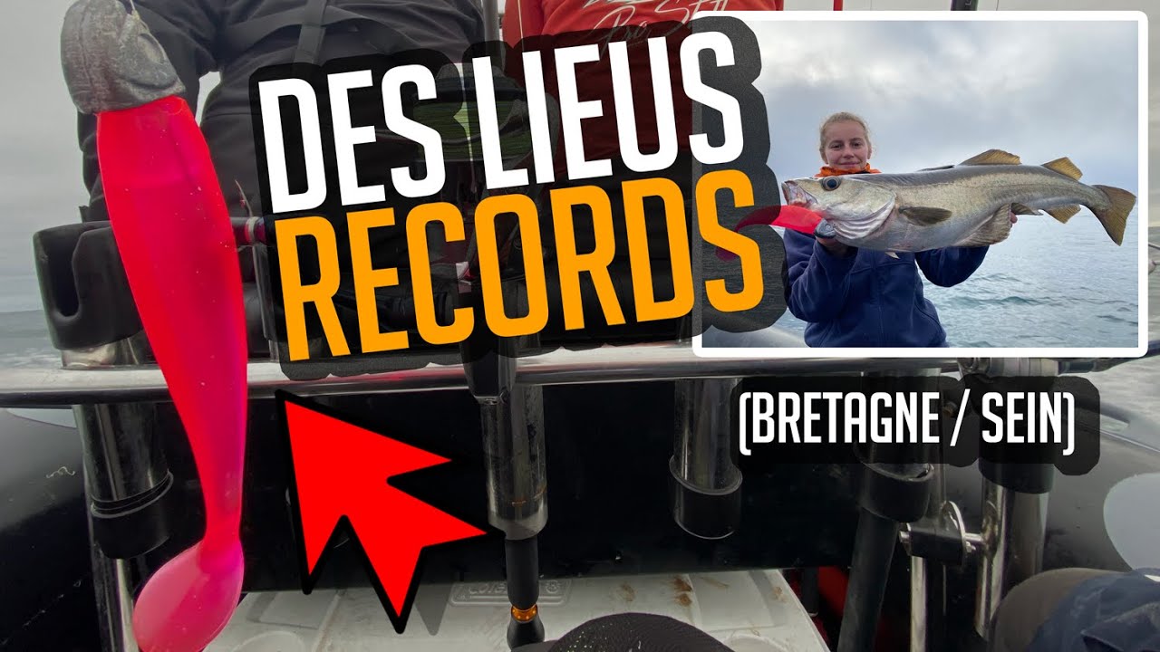 UN NOUVEAU RECORD P&Ecirc;CHE DU LIEU AUX LEURRES SOUPLE 🎣 FIRE EEL DELALANDE 📌 BRETAGNE / &Icirc;LE DE SEIN