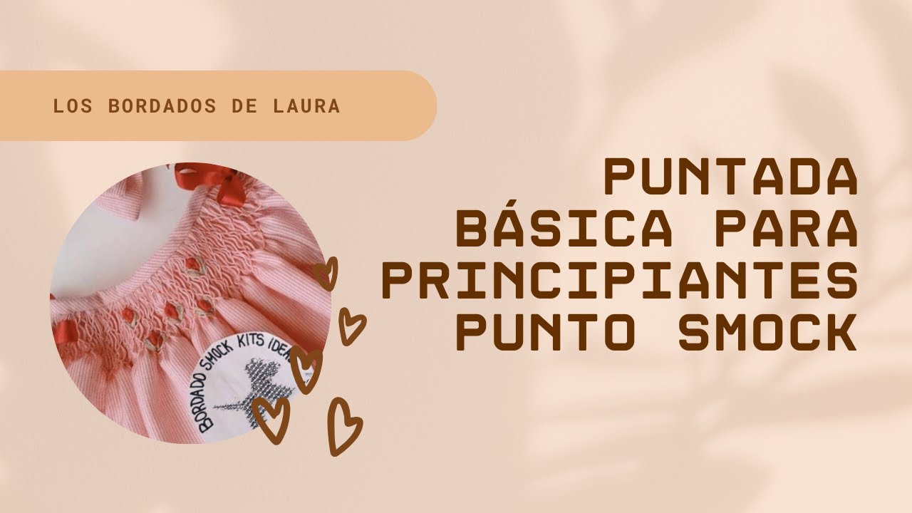 Puntada Básica principiantes punto smock