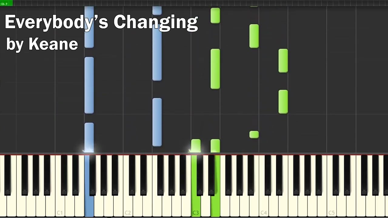 Keane - Everybody's Changing (piano)