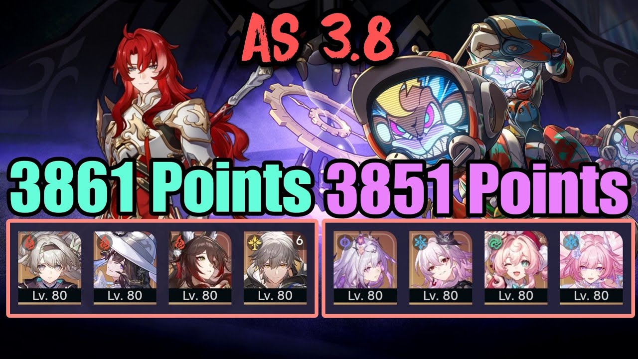 [HSR] [AS 3.8] True 0-Cycle (3861+3851) | E0S1 Firefly & E0S1 Remembrance team | No Limited Eidolon