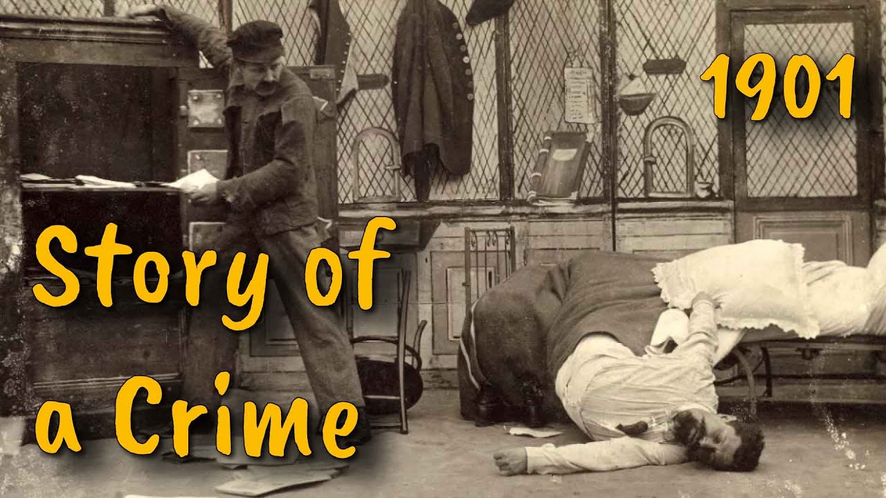 [silent film] Story of a Crime (1901) | Short movie, crime, drama