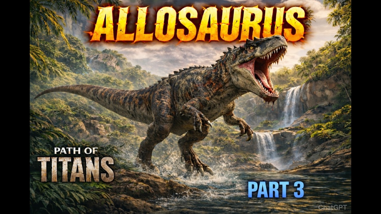 Allosaurus Riparia Official Servers - Solo Gameplay (Part 3) | Path of Titans