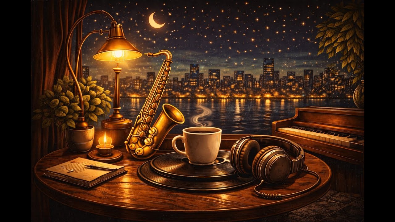 Midnight Lofi Jazz Instrumental  Late Night Mood