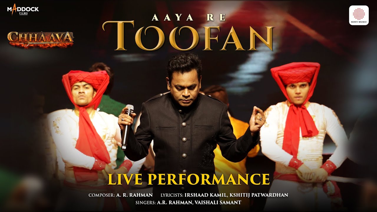 Aaya Re Toofan Live Performance | Chhaava | A. R. Rahman, Vaishali S., Irshad | Vicky K, Rashmika M
