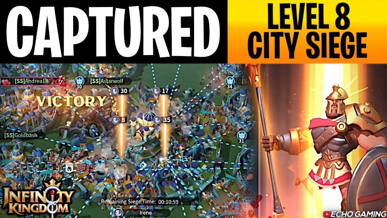 Infinity Kingdom Level 8 City Capture 🏰
