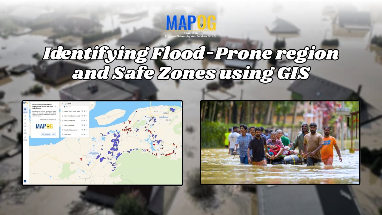 How to Use GIS to Identify Flood-Prone Areas and Map Safe Zones  #flood #viralvideo #gis #tech #maps