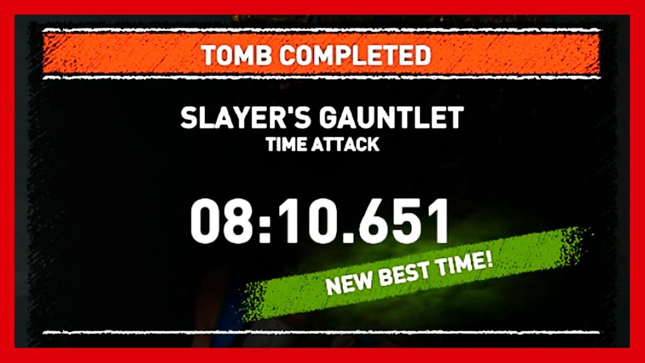 испытаниЕ убийцы [Time Attack] Shadow of the Tomb Raider The Serpent's Heart DLC (Gold 8:10 Record)