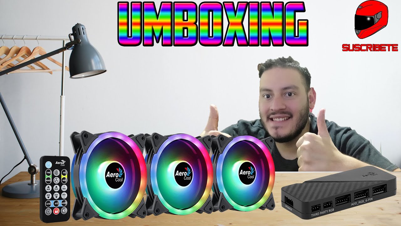 Umboxing AeroCool Duo Pro l Fans RGB l Conexión Fácil