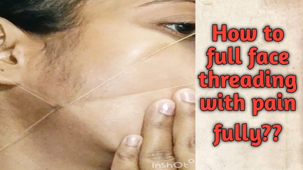 How to full face threading with very painful || Unwanted hair cleaning by thread @SwapnasLife28