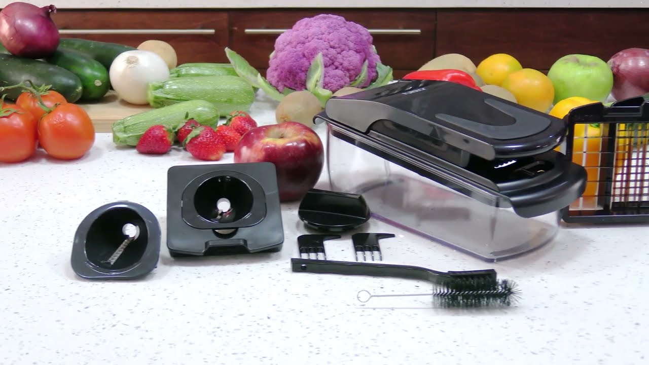 Fullstar - 4-in-1 Vegetable Chopper - Step-by-Step Instructions | How to use (Black)