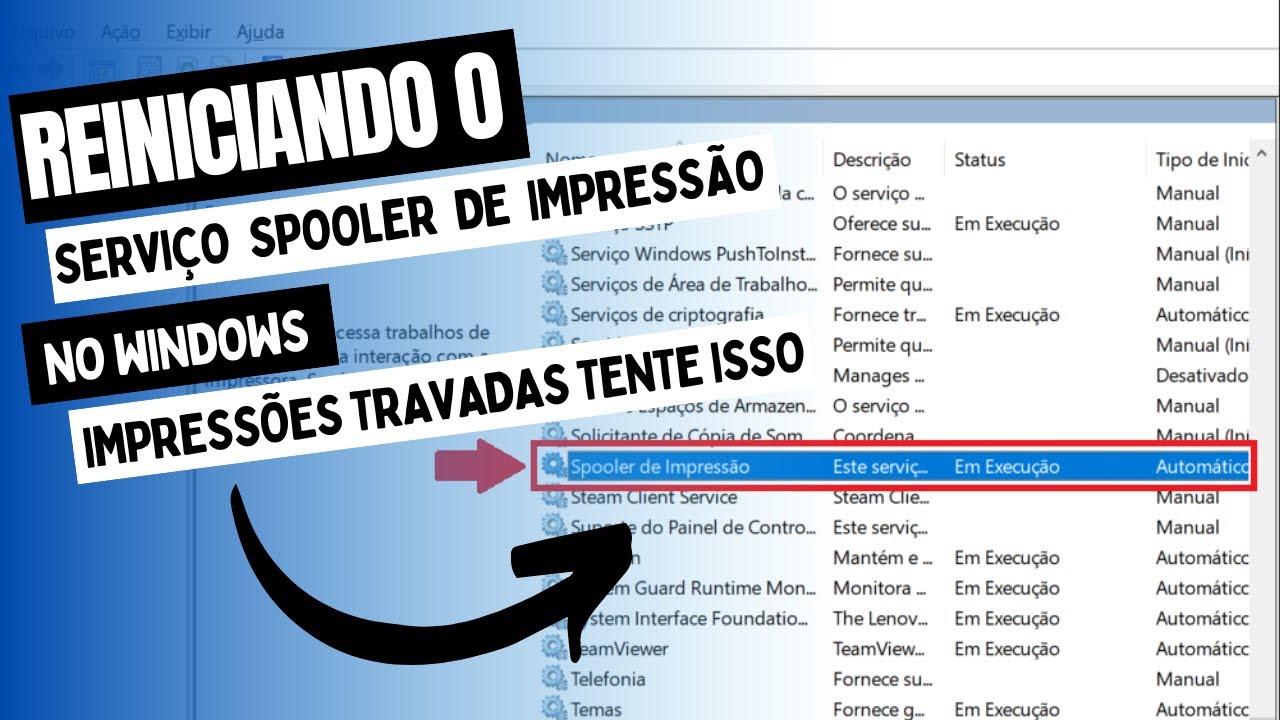 Impress&atilde;o Travada - Servi&ccedil;o Spooler de Impress&atilde;o