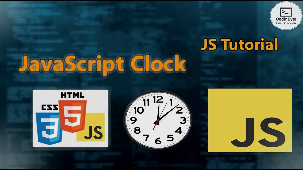 Realtime Clock Using JavaScript | JavaScript clock tutorial | Codin Byte