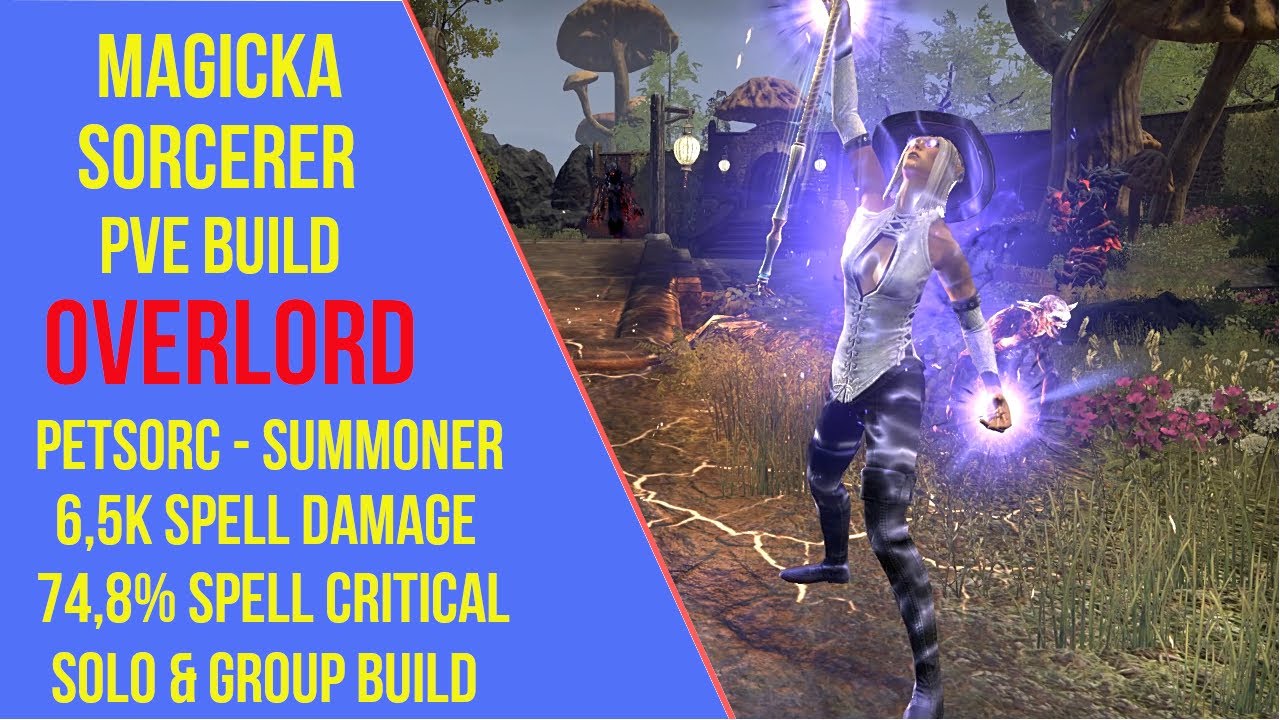 ESO Magicka Sorcerer PVE Build (Pet) - Overlord - Waking Flame