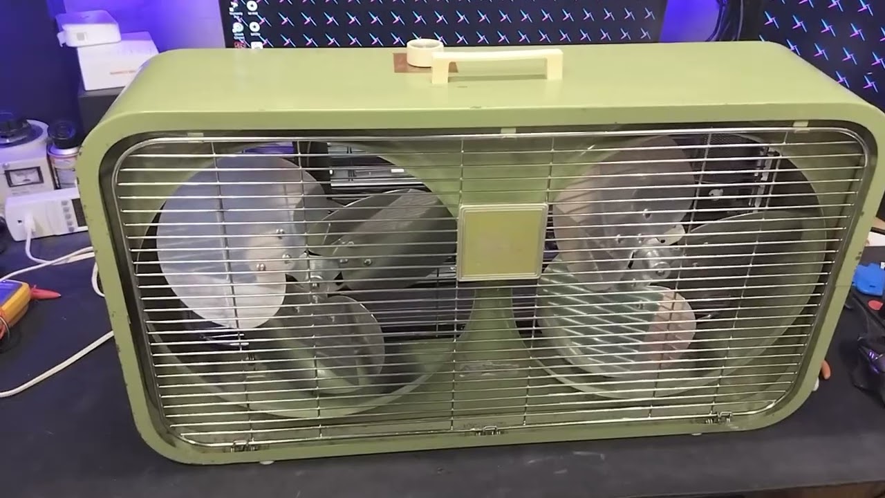Lakewood model T12 twin 12 inch box fan.