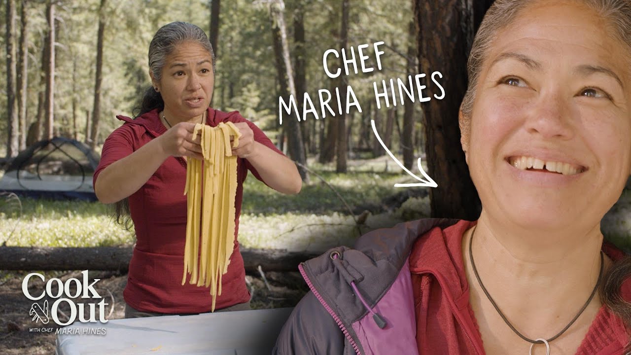Chef Makes PASTA From Scratch at Camp! | Cook Out with Chef Maria Hines