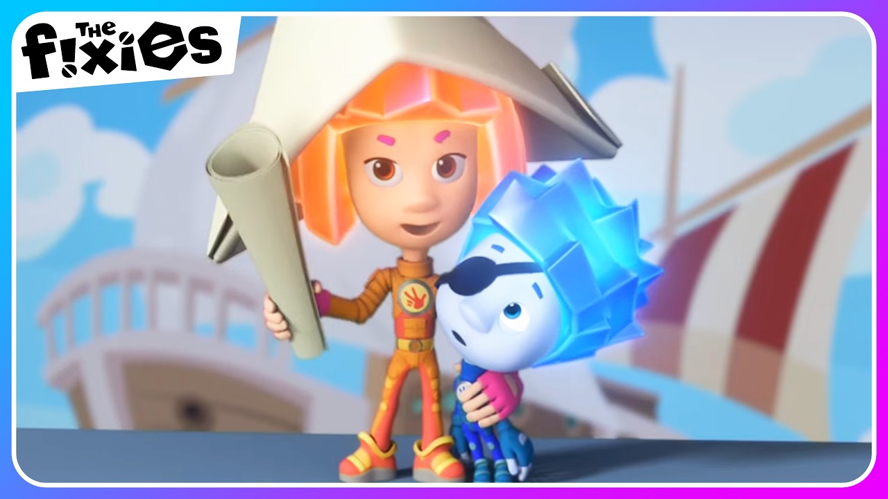 Pirate Adventure 🏴&zwj;☠️ | The Fixies | Educational Cartoons For Kids