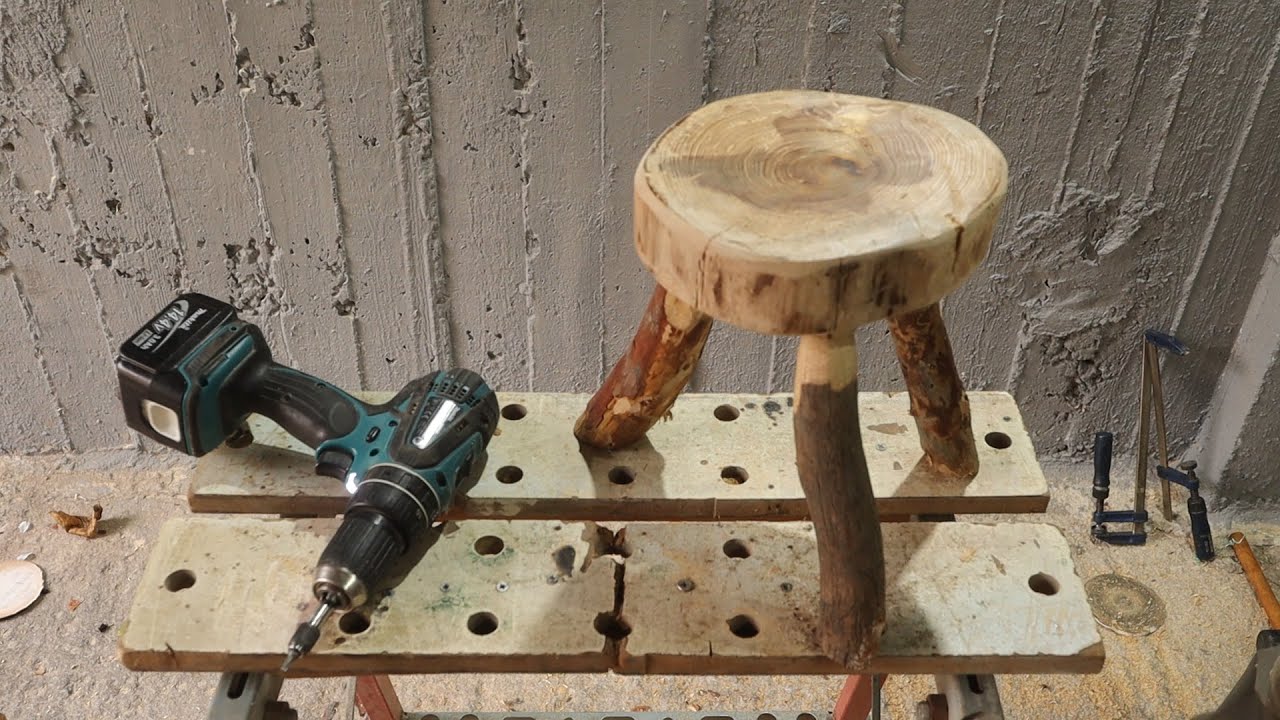 How To Make a Wooden Stool For Free