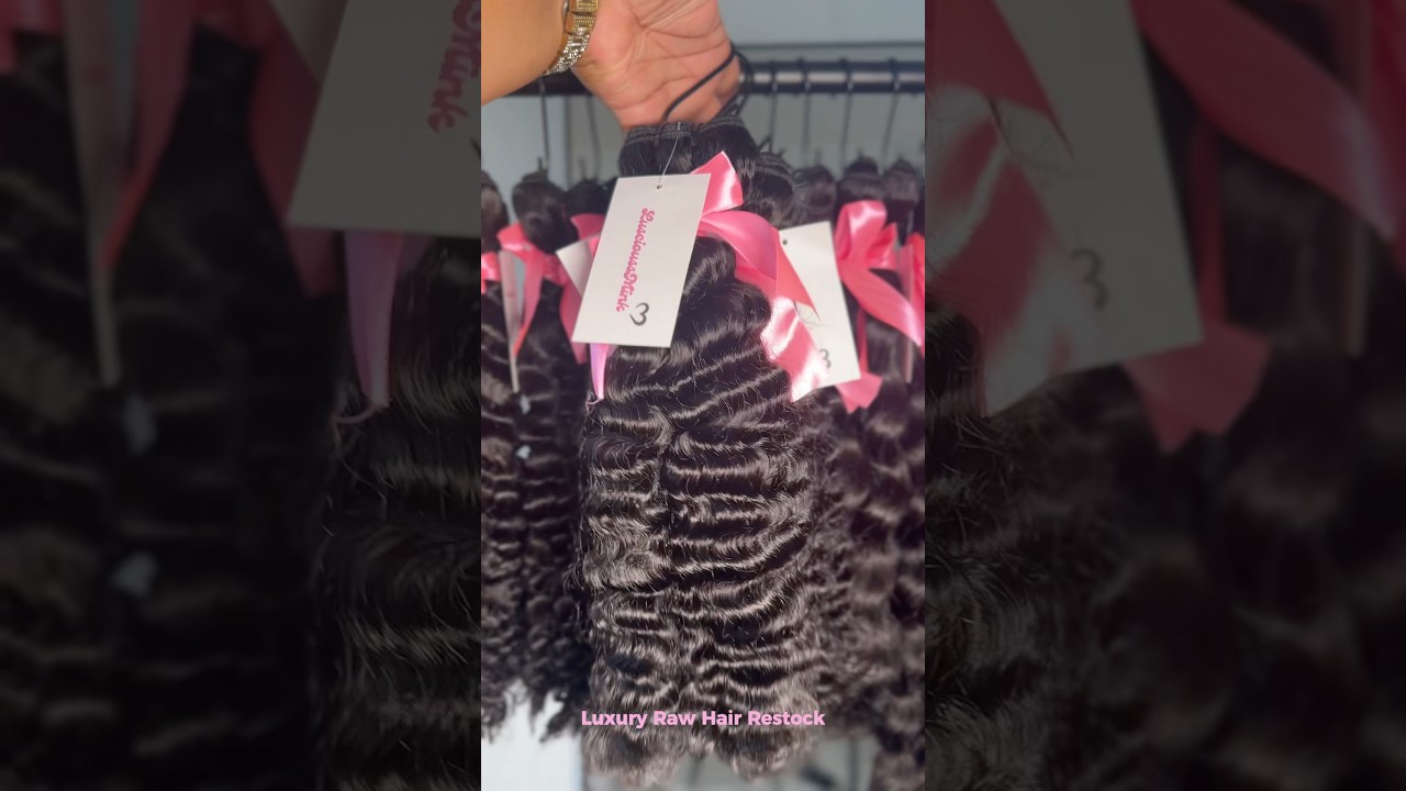 LUXURY RAW HAIR EXTENSIONS NOW RESTOCKED! 🎀 