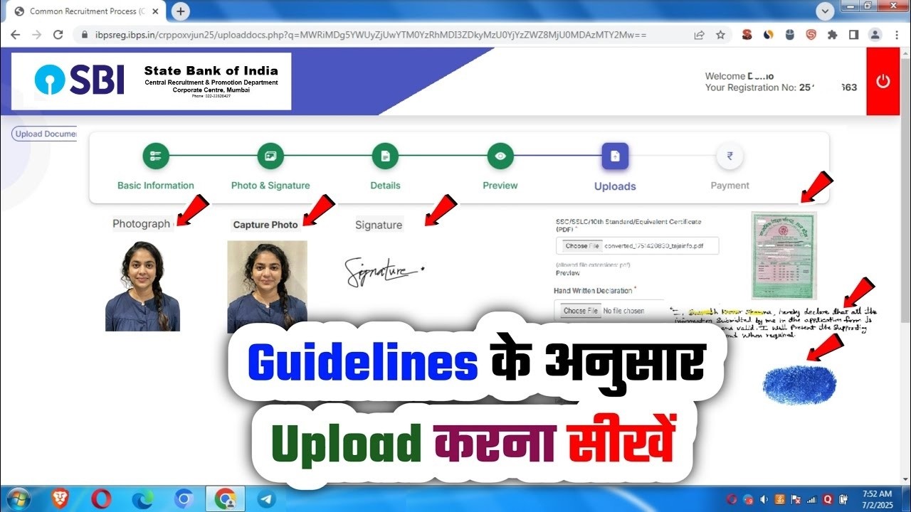 sbi po photo signature kaise upload kare, how to resize left thumb imp,hand written dec 2026 problem