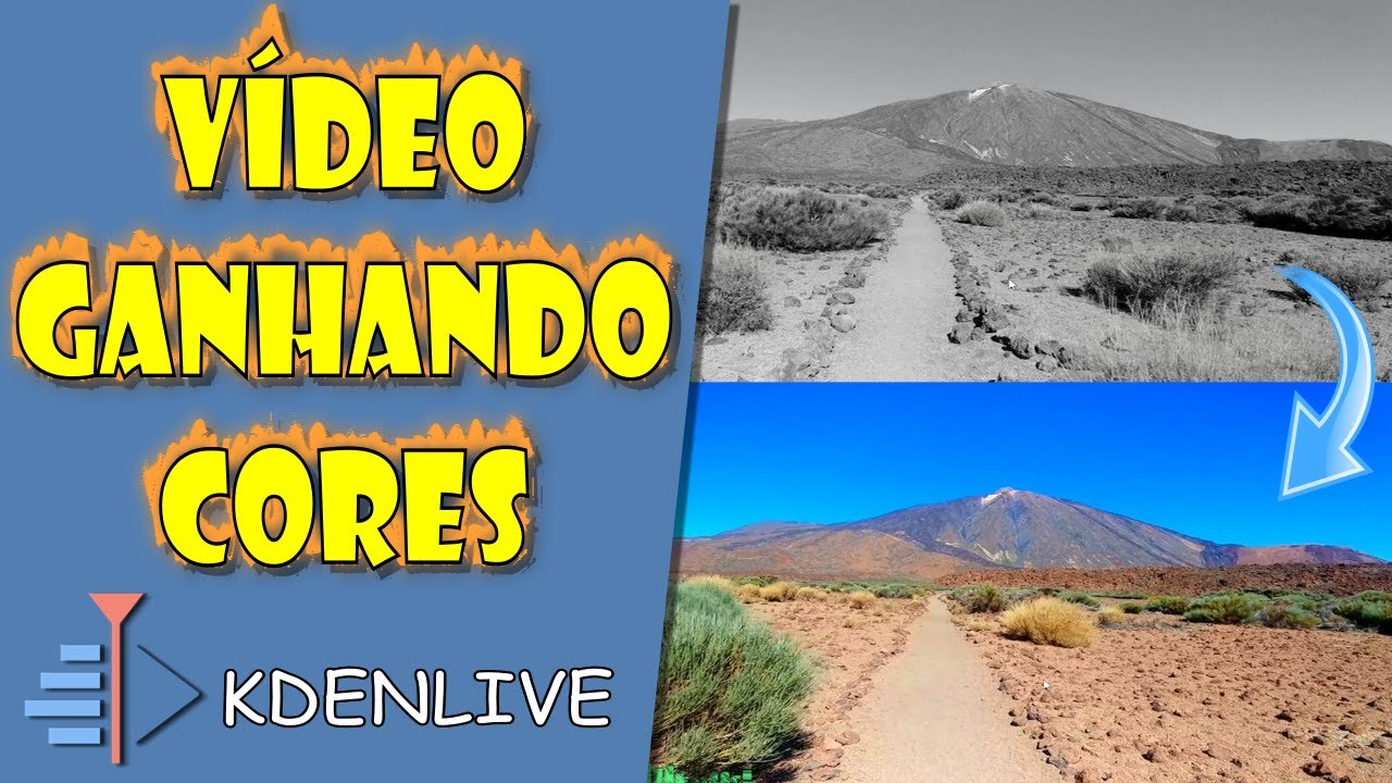 Efeito Vídeo Preto e Branco que Vai Ganhando Cores aos Poucos no Kdenlive