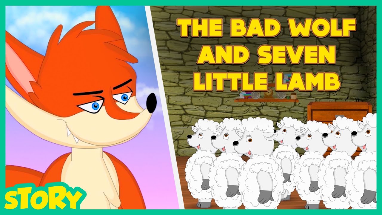 THE BAD WOLF AND SEVEN LITTLE LAMB | Hindi Moral Stories | Mumbo Jumbo Hindi Stories