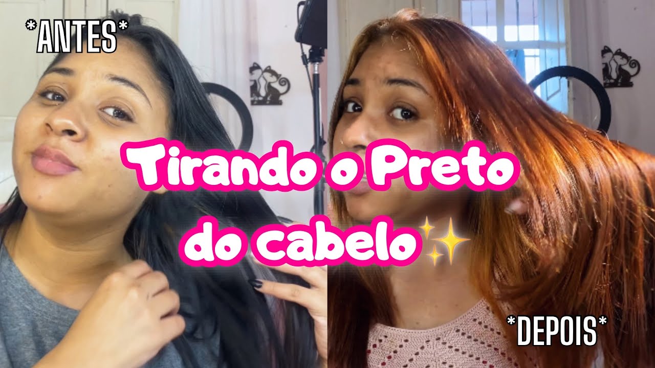 Melhor misturinha para clarear o cabelo em casa✨ ~ como faço cremada #descolorindo #cabelo