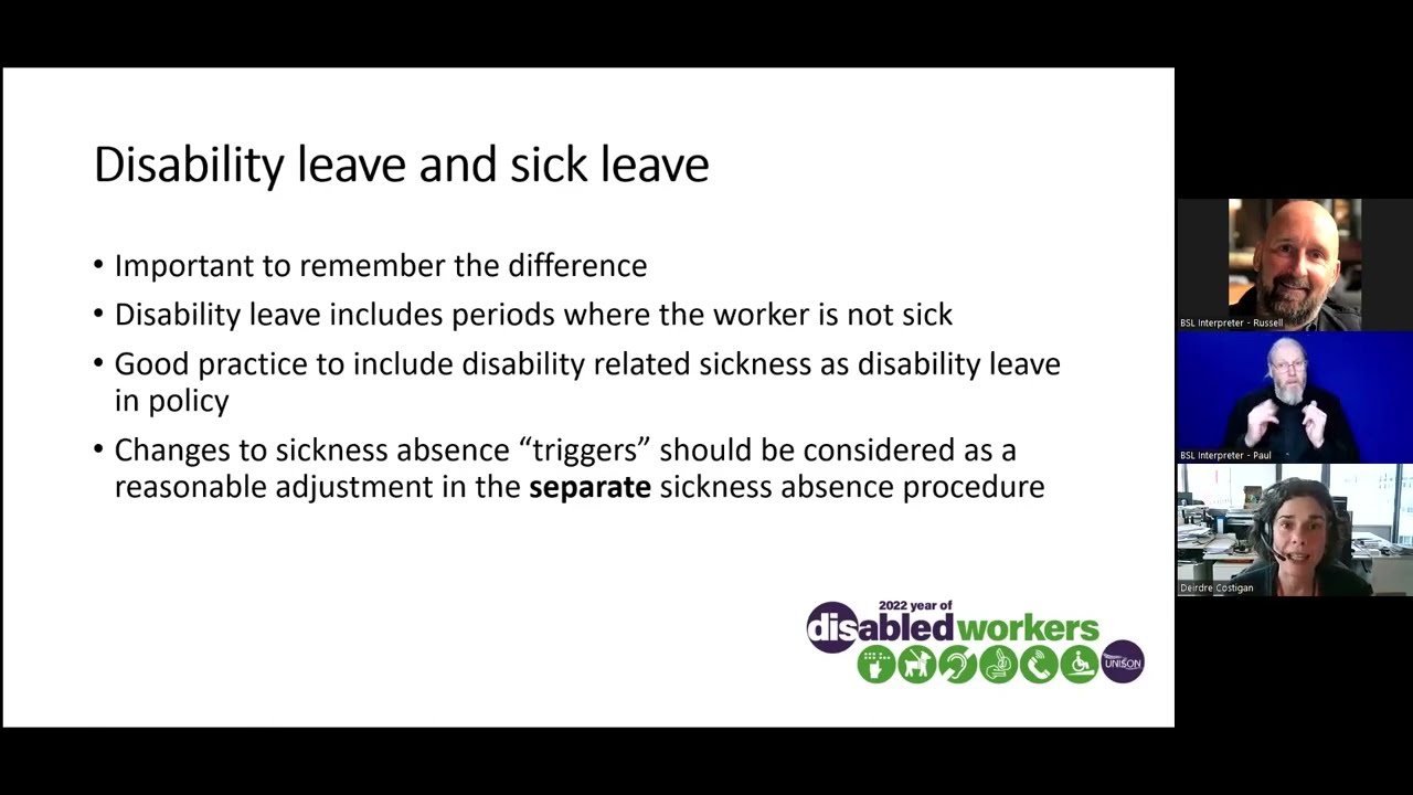 Disability leave - negotiating a workplace policy