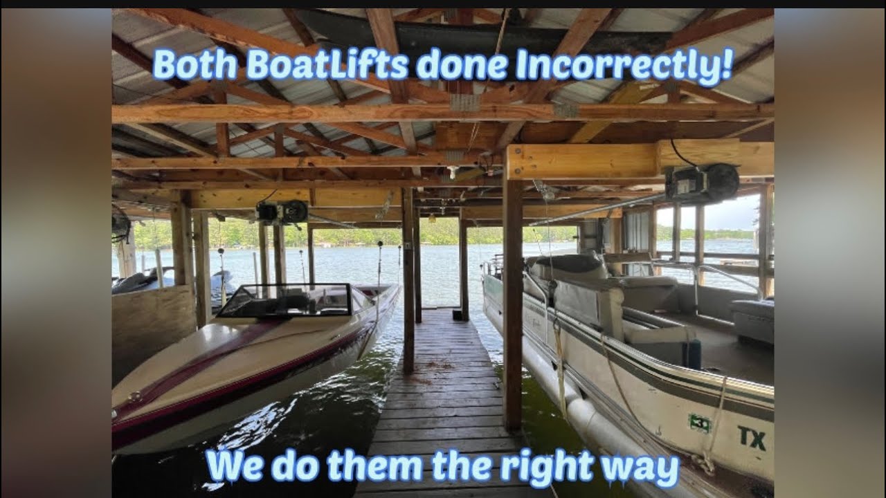 Very dangerous BoatLift install! - The Yesh Boys - Lake Jacksonville