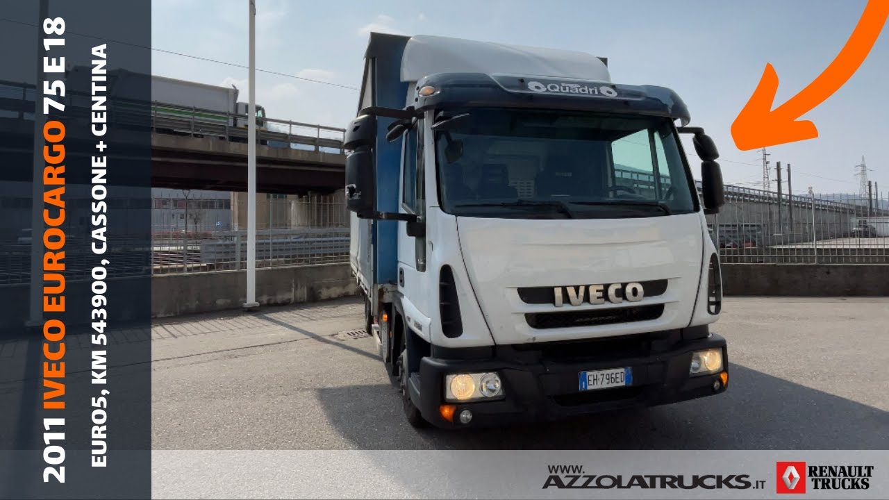 Azzola Trucks - 2011 Iveco Eurocargo 75 E 18 cassone e centina