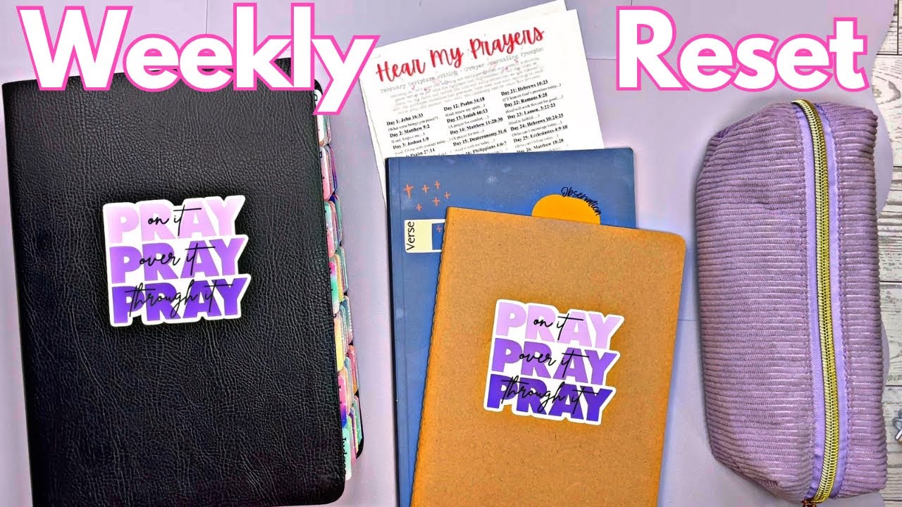 Weekly Reset: Blooming In Christ   #biblejournaling #biblicalwisdom #christian 