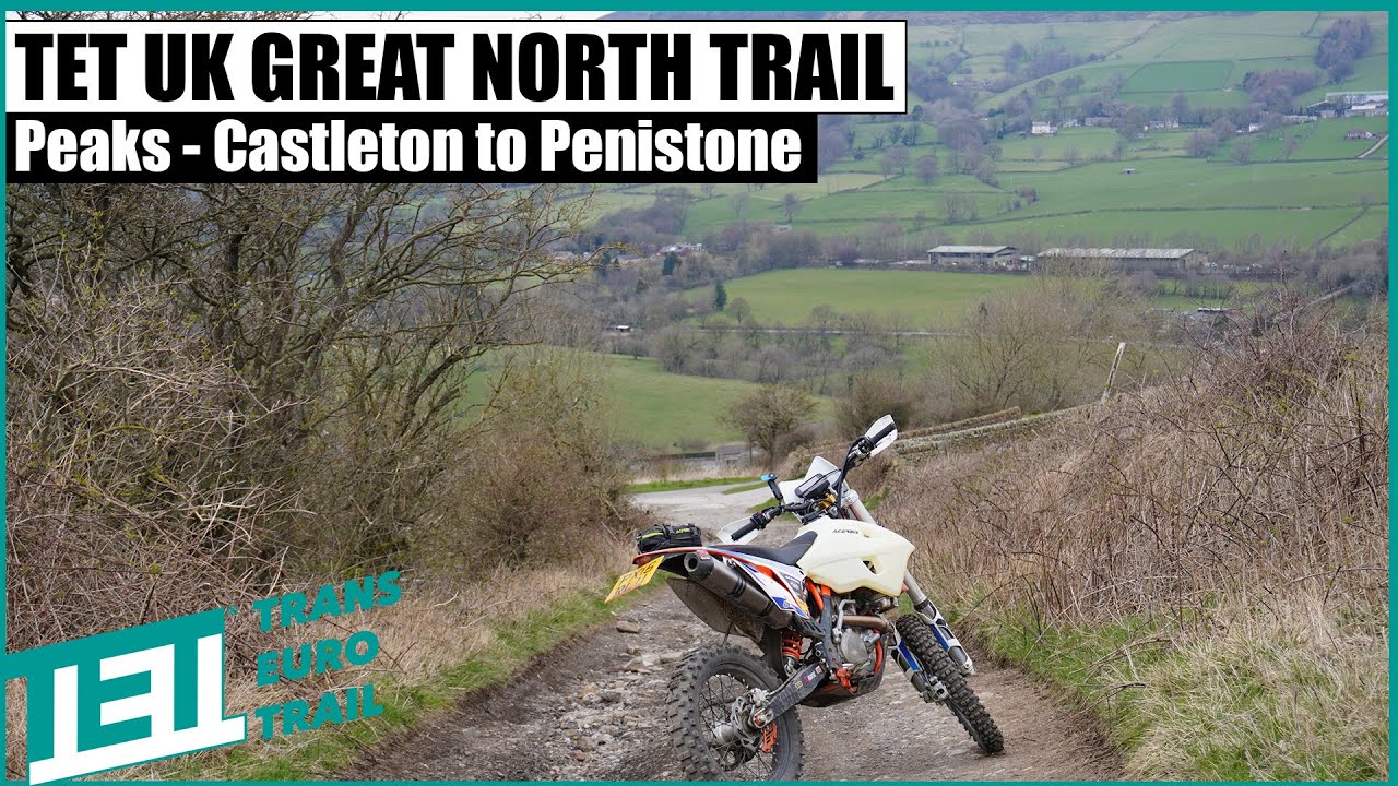 TET UK Riding the Great North Trail Day 2 Castleton to Penistone. Trans Euro Trail