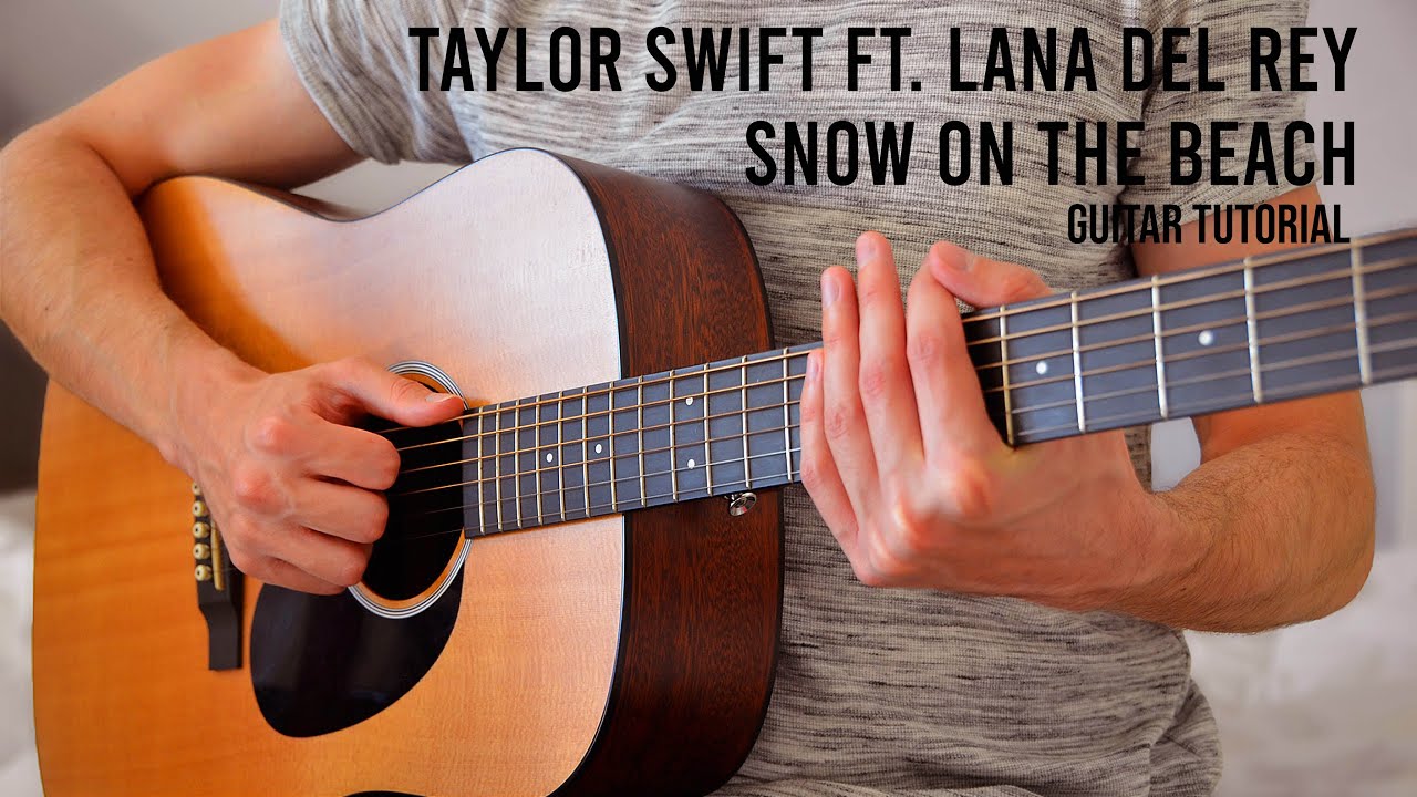Taylor Swift ft. Lana del Rey - Snow On The Beach EASY Guitar Tutorial With Chords / Lyrics