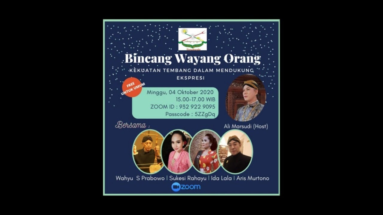 BINCANG WAYANG ORANG - Kekuatan Tembang dalam Mendukung Ekspresi Wayang Orang