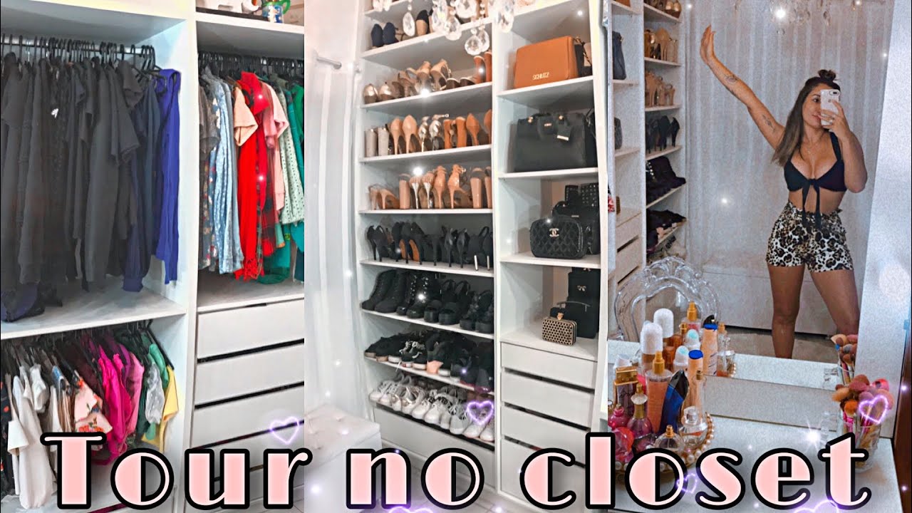 Tour no meu pequeno closet