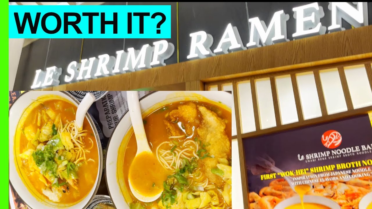 Le Shrimp Noodle Bar Review Costa Mesa Californa, Shrimp Broth Ramen Review