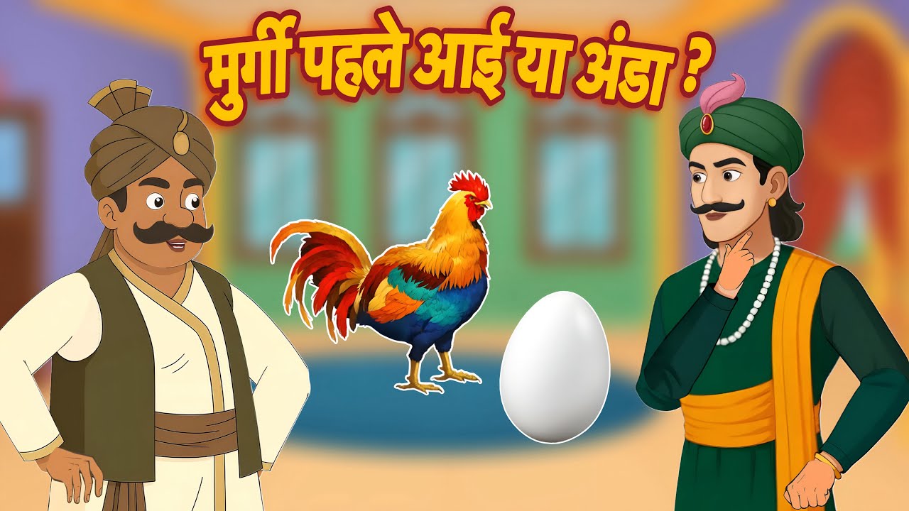 मुर्गी पहले आई या अंडा? 🤔 | Akbar Birbal Ki Kahani Ep-12 | Comic Toon TV
