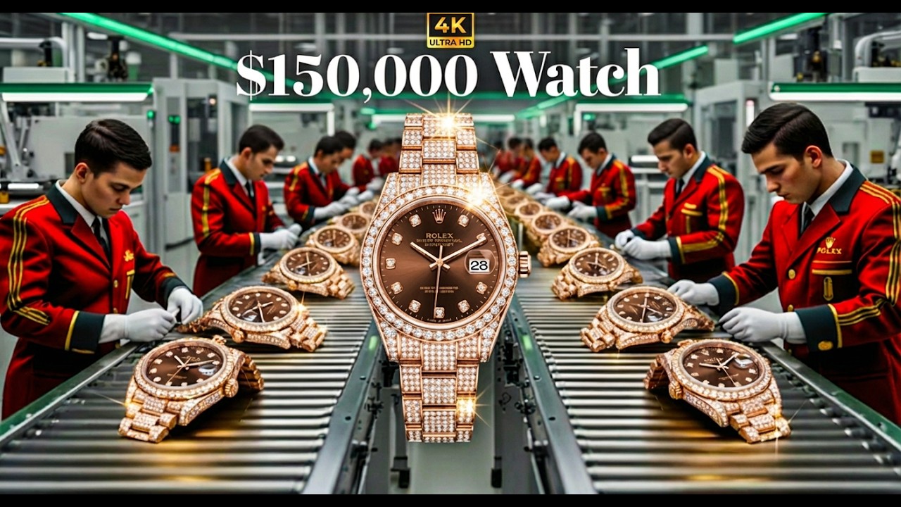Diamond Watch Making Process | Inside Luxury Watch Factory Production