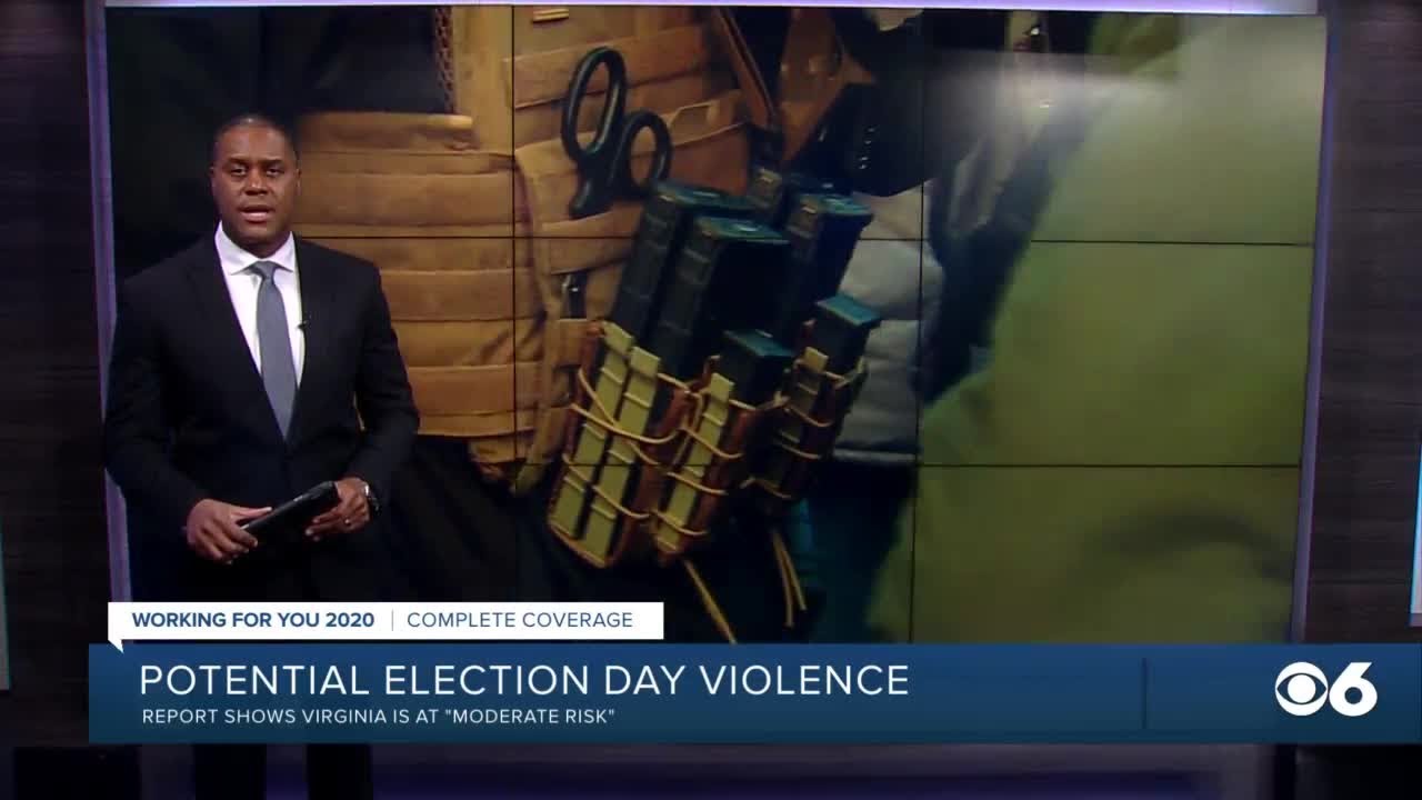 Report has Virginia at 'moderate risk' for Election Day violence