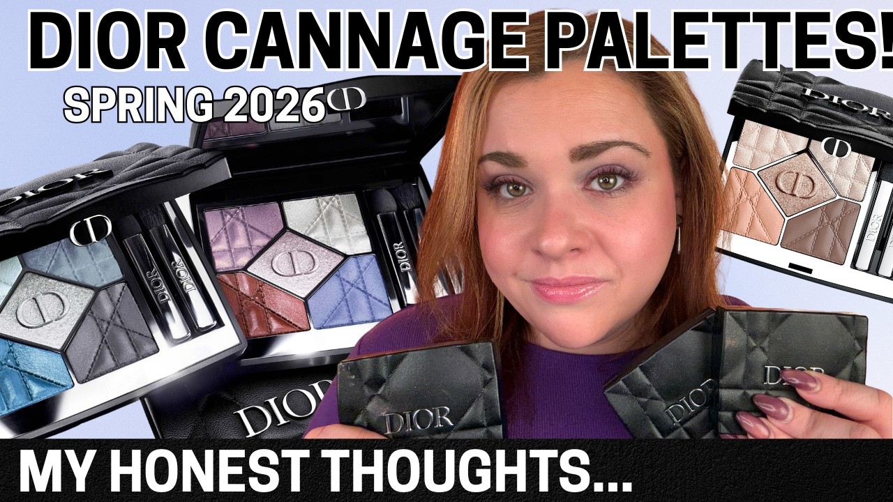 NEW DIOR CANNAGE EYESHADOW PALETTES! Diorshow 5 Couleurs My Honest Thoughts - Review Swatches & Demo