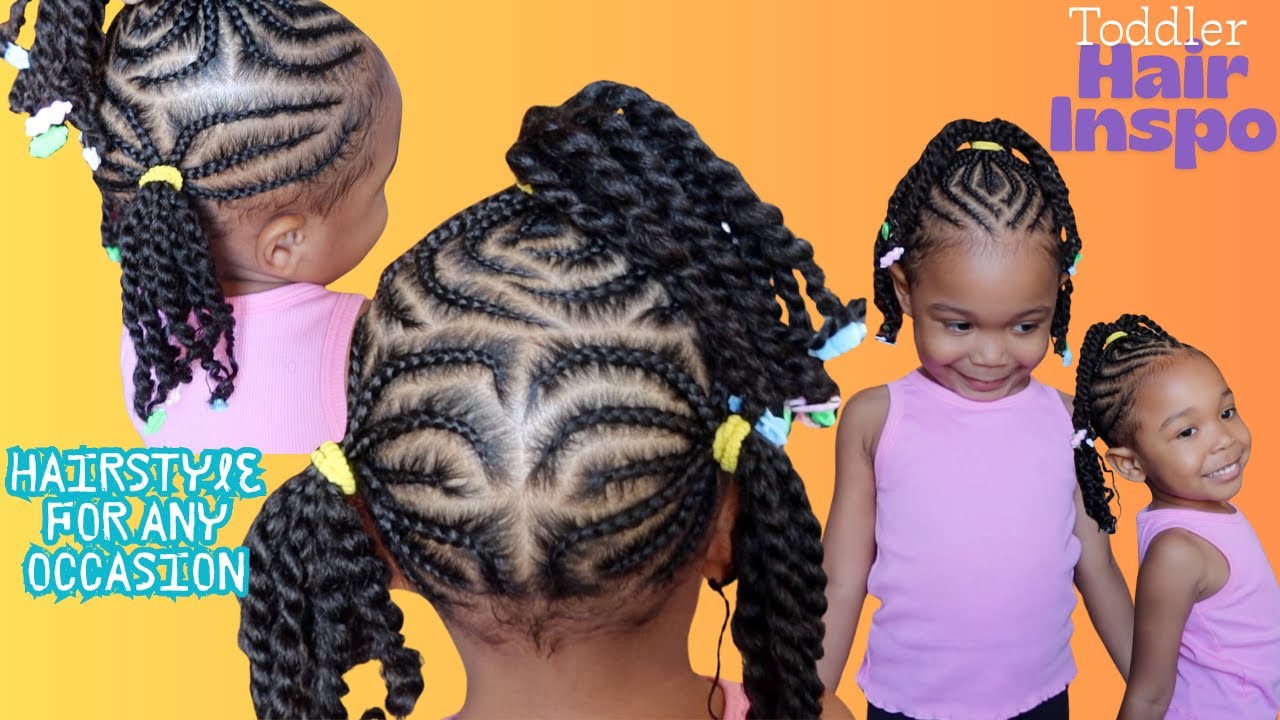 Cute Toddler Cornrow Hairstyle for Any Occasion **NO TALKING** #2025 #kidshairstyle #easyhairstyle